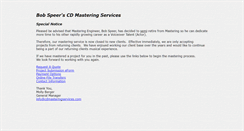 Desktop Screenshot of cdmasteringservices.com